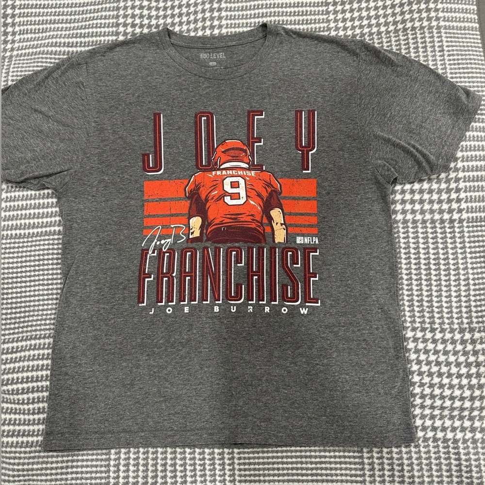 Joe Burrow tee shirt “Joey Franchise” Cincinnati Bengals